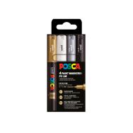 Set 4 marqueurs PC1MC pointe extra fine couleurs assorties