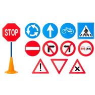 Set de 12 panneaux de signalisation routière