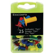 Set de 25 épingles papic hauteur de pointe 7mm Assorties