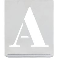 Set de 26 Lettres Capitales Hauteur 100mm Aluminium