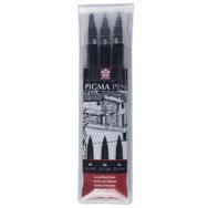 Set de 6 Stylo feutre PIGMA PEN, étui de 3, noir