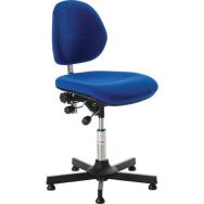 Siège Aktiv, vérin à gaz-bas, assise-dossier tissu bleu