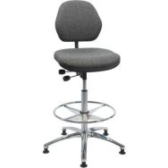 Siège ESD, vérin à gaz-haut, ESD tissu gris