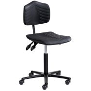 Siège Ergosoft embase aluminium assise basse sur roulettes