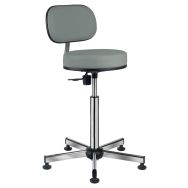 Siége Laboratoire sur patins assise confort tissu enduit - GGI