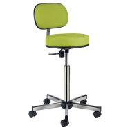 Siège Laboratoire sur roulettes assise confort absinthe