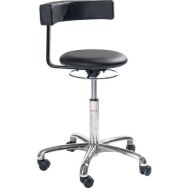 Siège Saturn 360 vérin à gaz-bas assise-dossier microfibre noir