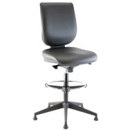 Siège d'atelier haut ergonomique sur patins