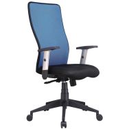 Siège de Bureau Top/Manutan - Tissu - Bleu