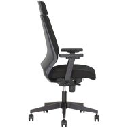 Siège de bureau Kenari - Dossier tissu - Noir - Avec accoudoirs - Nowystyl