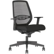 Siège de bureau Neos avec accoudoirs 2D - Noir - Nowystyl