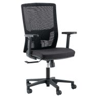 Siège de bureau Target Accoudoirs 3D - Noir - Linea Fabbrica