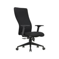 Siège de bureau dossier haut Penelope noir - Piètement noir