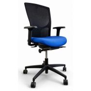 Siège de bureau reconditionné - Noir et Bleu - Kinnarps