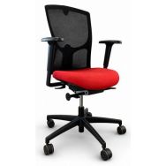 Siège de bureau reconditionné - Noir et Rouge - Kinnarps