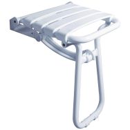 Siège de douche escamotable blanc