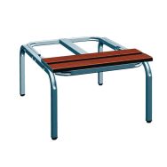 Socle-banc vestiaire Seamline® 2 lames composite - Acial