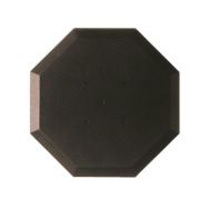 Socle octogonal Noir/lampes halogenes 50 et 75w
