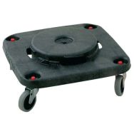 Socle sur roulettes pour poubelles carrées 106 et 152 L Rubbermaid