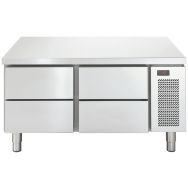 Soubassement réfrigéré GN1/1 négatif 4 tiroirs dessus inox LINEAR SNACK+