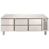 Soubassement réfrigéré GN1/1 négatif 6 tiroirs LINEAR SNACK+