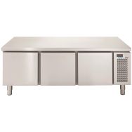 Soubassement réfrigéré GN1/1 positif 3 tiroirs dessus inox LINEAR SNACK+