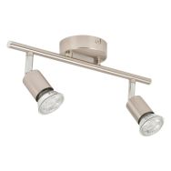 Spot base ronde Andy en métal 2 lumières - Corep
