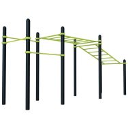 Station PMR 2 espaliers et barres de traction pour parcours sportif Freetness