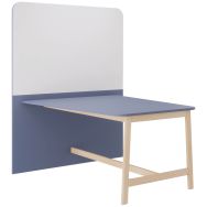 Station travail Blois surface blanche - Enond Mobilier