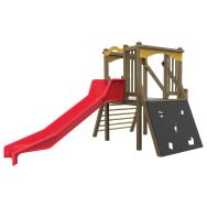 Structure multi-activités PARK ESCATOUR bois/polyester - scellement