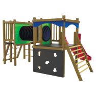 Structure multi-activités PARK PAPYRUS bois/polyester - Procity