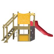 Structure multi-activités SQUARE perche bois/polyester - Procity