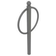 Support-vélos PARKEA double lune tête boule métal - Buton Design