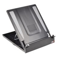 Support pour ordinateur portable Desq avec porte-documents, Coloris : Noir