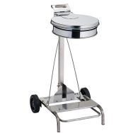 Support sac mobile a pedale inox AISI 304