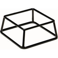 Support saladier en zinc 18x18x8 cm noir