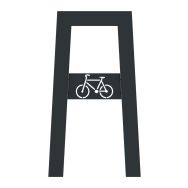 Support vélos SECUR + plaque métal - Buton Design