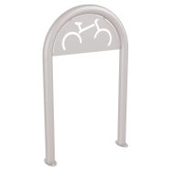 Support vélos trombone signalétique Ø 60 mm - platines - Procity