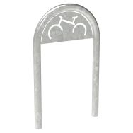 Support vélos trombone signalétique sur platines - Procity