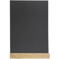 Support visuel vertical ardoise socle bois - Exacompta
