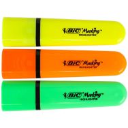Surligneur plat Bic Marking Fluo - Pointe biseautée - Bic