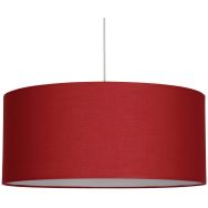 Suspension cylindre en coton cerise Ø38