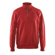 Sweat col camionneur rouge