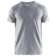 T-Shirt col en V gris
