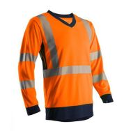 T-shirt HV manches longues orange marine L - Coverguard