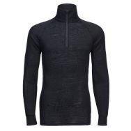 T-shirt manche longue en laine mérinos B184 Noir M