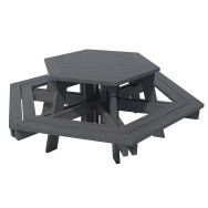 Table-bancs Gala plastique recyclé - Espace Urbain
