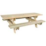 Table-bancs en bois Bréhat - Manutan Expert