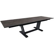 Table Amber 180/230/280 x 100 cm dekton/alu - Proloisirs