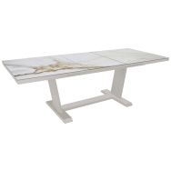 Table Amber 180/240x100 cm kedra/alu - Proloisirs